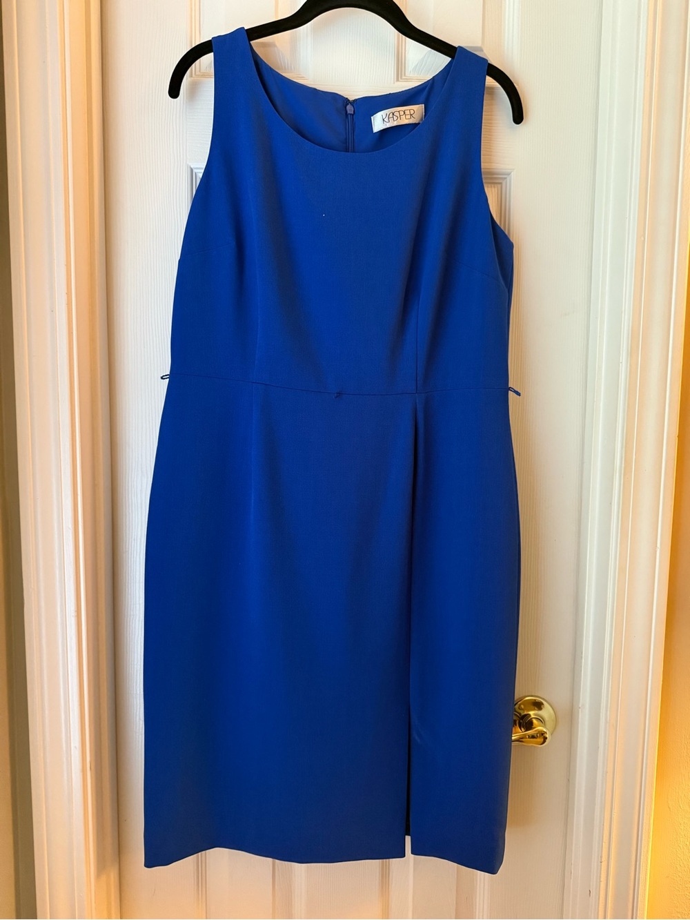 Kasper Cobalt Blue Sleeveless Sheath Dress